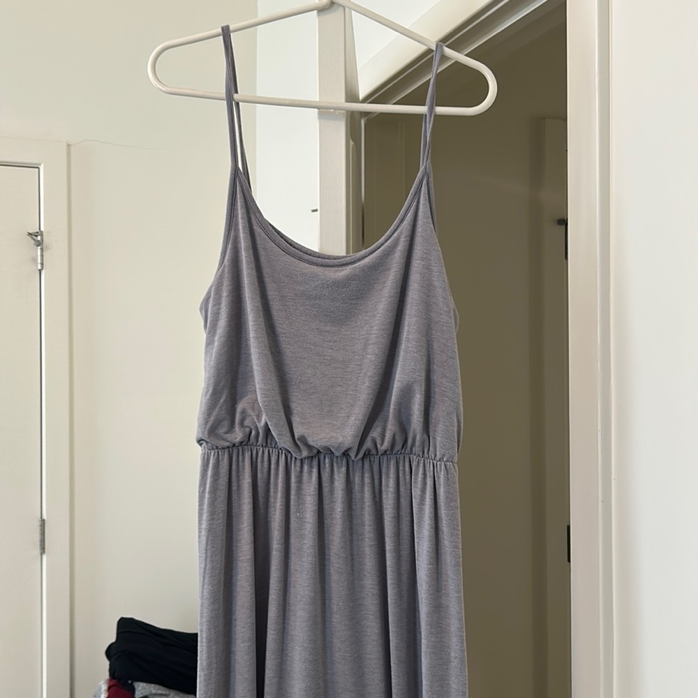 Gray maxi dress